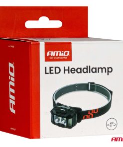 Linterna de cabeza LED 2xXPG+10SMD 1800mAh SUPER BRIGHT (BATT) AMIO-04668