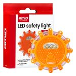 Luz de emergencia LED 12SMD+3SMD 650mAh (BATT) rojo AMIO-04673