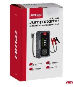 Arrancador de batería 4in1 12V 7,2Ah 600A PRO AMIO-04674