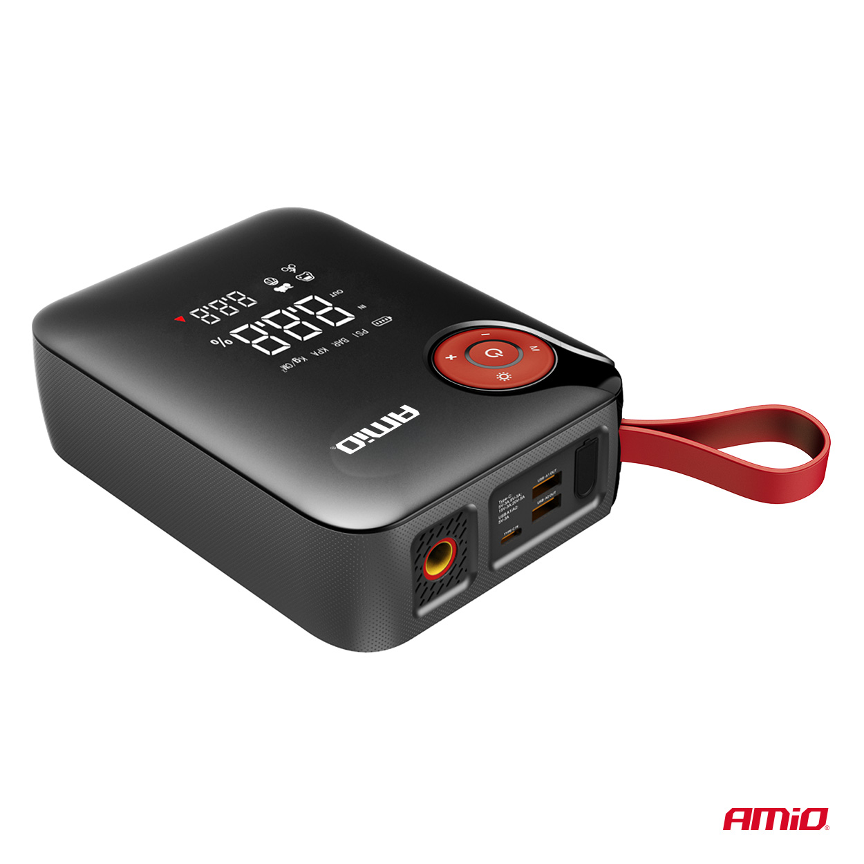 Arrancador de batería 4in1 12V 7,2Ah 600A PRO AMIO-04675 1 Arrancador de batería 4in1 12V 7,2Ah 600A PRO AMIO-04675