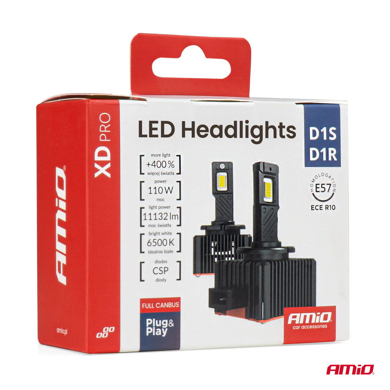 Bombilla Luz de Cruce LED Headlamp XD PRO D1S D1R FULL CANBUS AMIO-04679 9 Bombilla Luz de Cruce LED Headlamp XD PRO D1S D1R FULL CANBUS AMIO-04679
