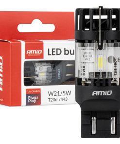 Bombilla LED LumiTec T20D 7443 W21/5W 12V FULL CANBUS blanco 1 pc AMIO-04687