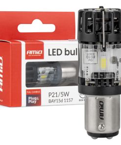 Bombilla LED LumiTec BAY15D P21/5W 12V FULL CANBUS blanco 1 pc AMIO-04689