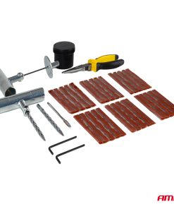 Kit de reparación de neumáticos sin cámara Tubeless tire repair kit 38 piezas AMIO-04693