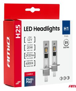 Kit LED Serie H25 CANBUS H1 12V 20W AMIO-04709