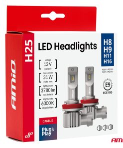 Kit LED Serie H25 CANBUS H8 H9 H11 H16 12V 31W AMIO-04713