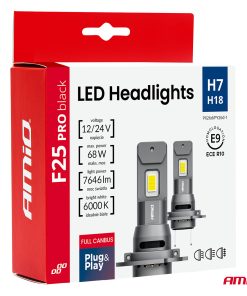 Kit LED Serie F25 PRO BLACK FULL CANBUS H7 68W 12V 24V AMIO-04720 19 Kit LED Serie F25 PRO BLACK FULL CANBUS H7 68W 12V 24V AMIO-04720