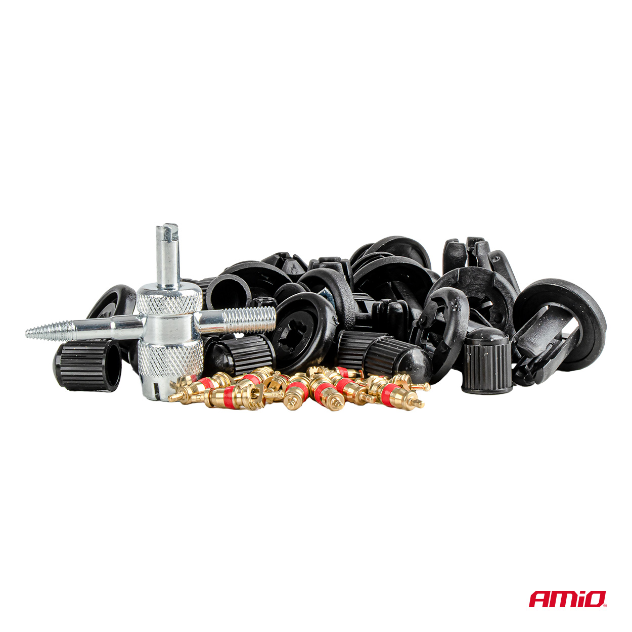 Juego de clips para carrocería 83+18 piezas con herramientas AMIO-04740 2 Juego de clips para carrocería 83+18 piezas con herramientas AMIO-04740