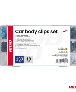 Juego de clips para carrocería 148 piezas con herramientas AMIO-04741