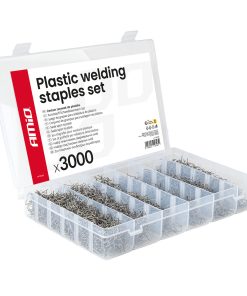 Juego de grapas para soldadura de plástico 3000 piezas AMIO-04743