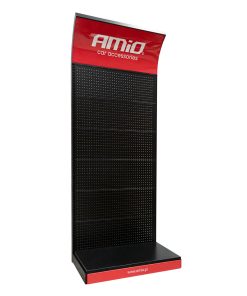 Expositor de acero con ganchos: 20 individuales y 30 dobles AMIO-04776