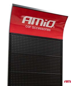 Expositor de acero con ganchos: 20 individuales y 30 dobles AMIO-04776