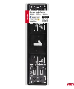 Marco Matrícula de coche- color NEGRO PREMIUM PL AMIO-04779