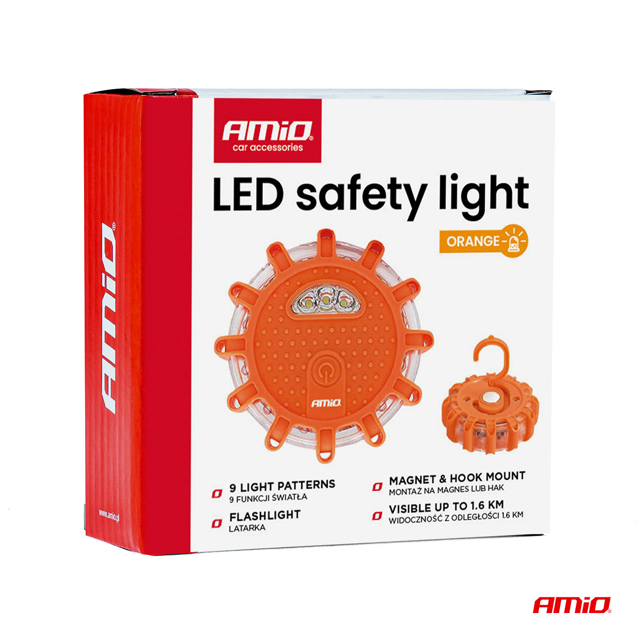 Luz de emergencia LED 3xAAA IP65 12SMD + 3SMD AMIO-04828 8 Luz de emergencia LED 3xAAA IP65 12SMD + 3SMD AMIO-04828