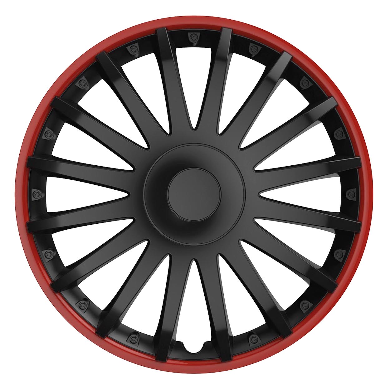 Tapacubos Crystal 15" Black&Red 1 Tapacubos Crystal 15" Black&Red