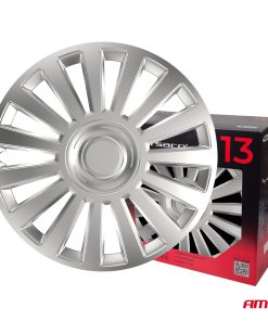 Tapacubos coche 4pcs set Luxury plata 13" COLOR BOX