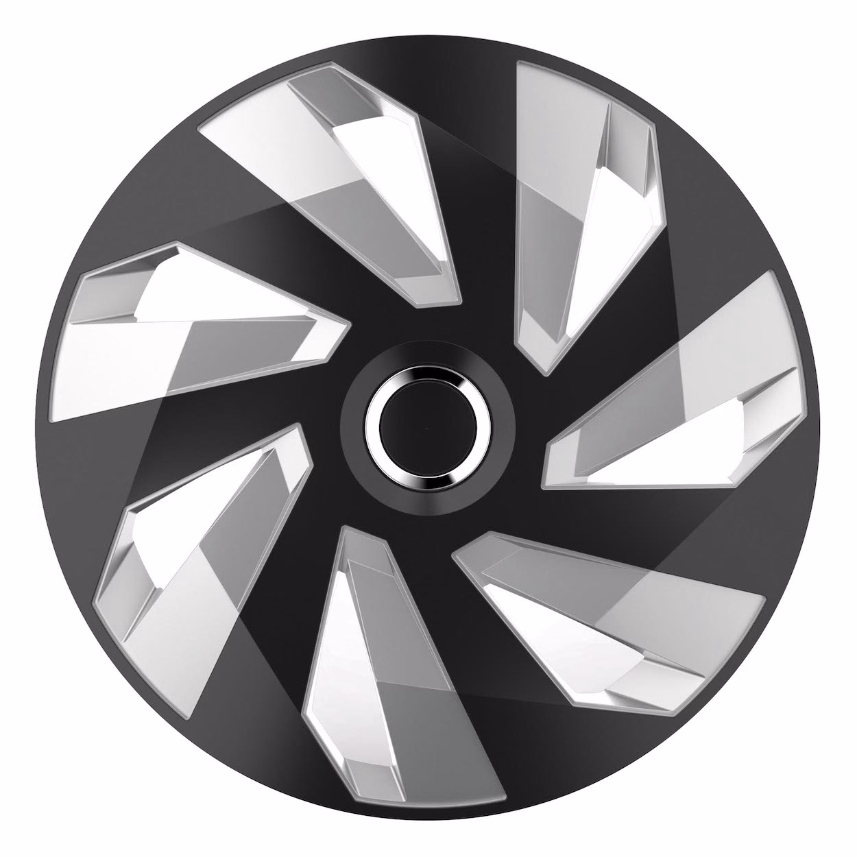 Tapacubos Vector RC BLACK&SILVER 15" 1 Tapacubos Vector RC BLACK&SILVER 15"