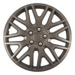 Tapacubos DAKAR NC 14" GRAPHITE con tuercas cromadas