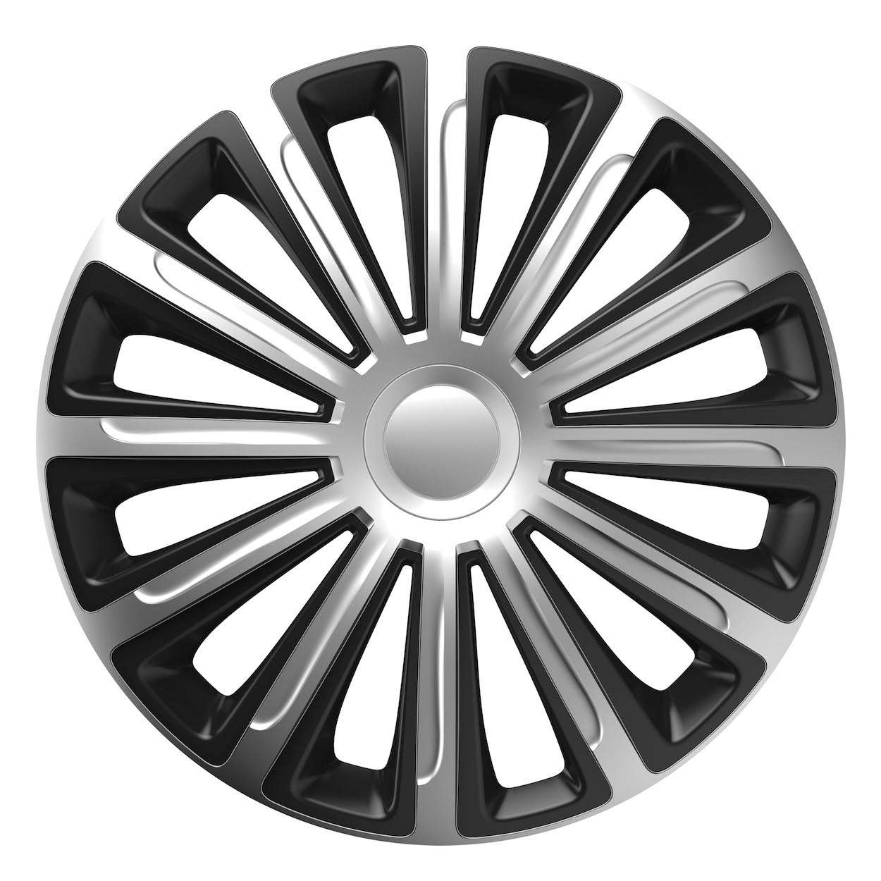 Tapacubos Trend silver&black 15" 1 Tapacubos Trend silver&black 15"