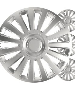 Tapacubos coche 4pcs set Luxury plata 15" COLOR BOX