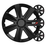 Tapacubos coche 4pcs set GTX negro carbon 15" COLOR BOX