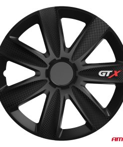 Tapacubos coche 4pcs set GTX negro carbon 16" COLOR BOX