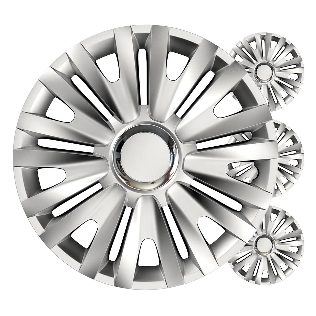 Tapacubos coche 4pcs set Royal plata 13" COLOR BOX 1 Tapacubos coche 4pcs set Royal plata 13" COLOR BOX