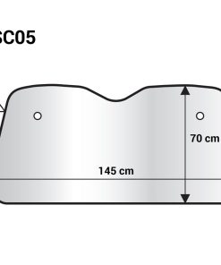 Protector solar para parabrisas - 145x70 cm