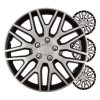 Tapacubos coche 4pcs set Dakar negro y plata 15" COLOR BOX 3 Tapacubos coche 4pcs set Dakar negro y plata 15" COLOR BOX