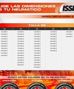 Cadenas de nieve textiles Isse Super 58 2 ud 19 Cadenas de nieve textiles Isse Classic 58 2 ud