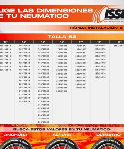 Cadenas de nieve textiles Isse Super 62 2 ud