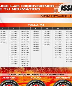 Cadenas de nieve textiles Isse Classic 74 2 ud 17 Cadenas de nieve textiles Isse Classic 74 2 ud