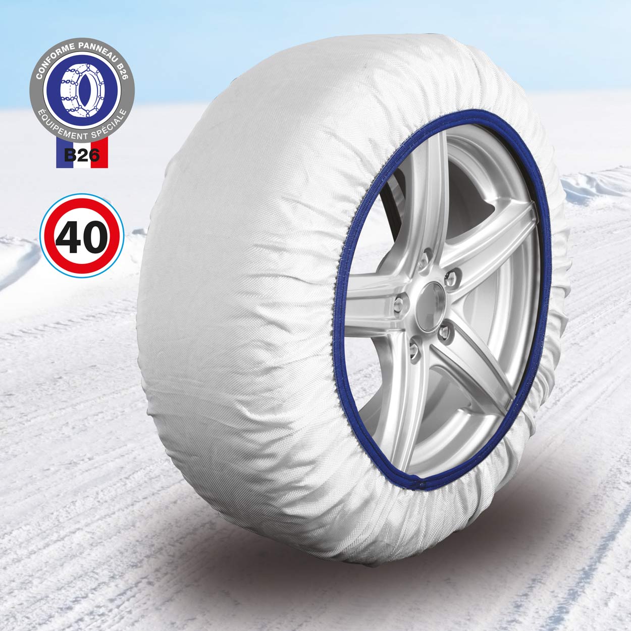 Cadenas de nieve textiles Isse Easysock S 2 ud 4 Cadenas de nieve textiles Isse Easysock L 2 ud