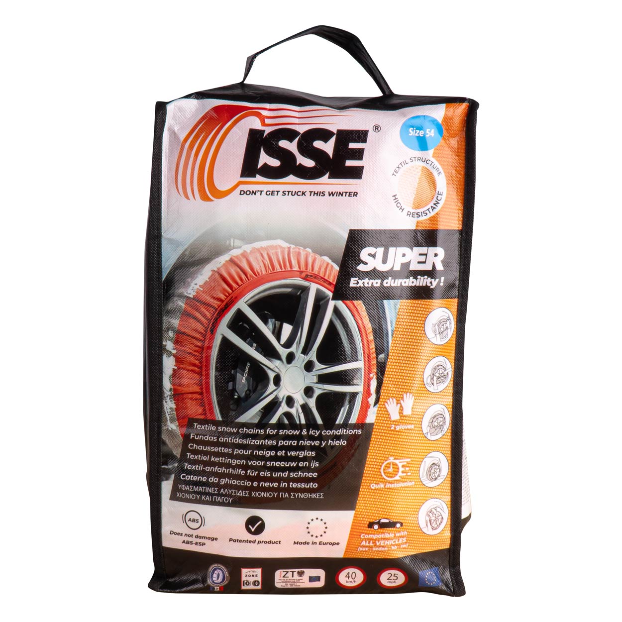 Cadenas de nieve textiles Isse Super 70 2 ud 9 Cadenas de nieve textiles Isse Super 54 2 ud