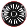 Tapacubos FALCON 14" Negro con franja Roja
