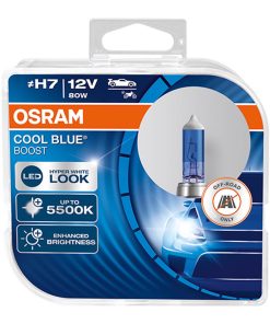Bombilla Halógena Osram H7 12V 80W PX26d Cool Blue Boost 5500K/2unid./  NOVEDAD