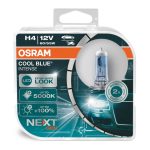 Bombillas halógenas Osram  H4 12V 60/55W P43t Cool Blue NEXT GEN 5000K 2 piezas