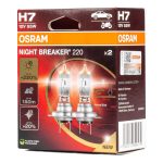 Bombilla Halógena Osram H7 12V 55W PX26d NIGHT BREAKER 200 /2 unid.