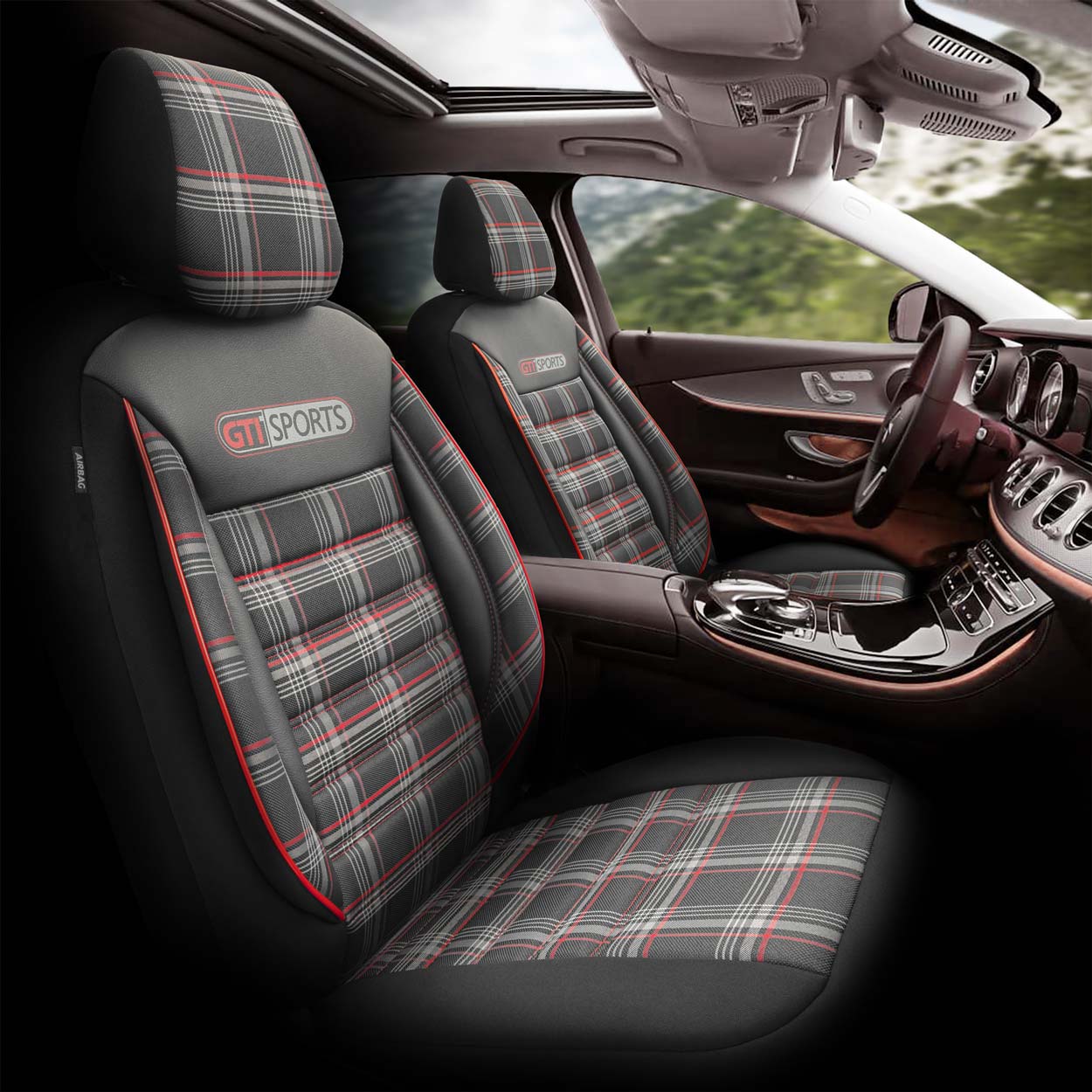 Juego de fundas para asientos de coche OTOM GTI SPORT 801 5 Juego de fundas para asientos de coche OTOM GTI SPORT 801