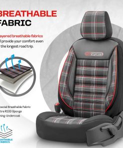 Juego de fundas para asientos de coche OTOM GTI SPORT 801 16 Juego de fundas para asientos de coche OTOM GTI SPORT 801