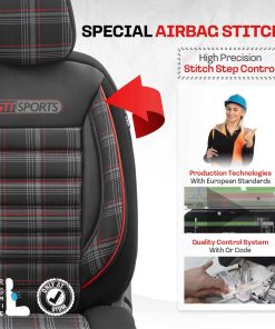 Juego de fundas para asientos de coche OTOM GTI SPORT 801 17 Juego de fundas para asientos de coche OTOM GTI SPORT 801