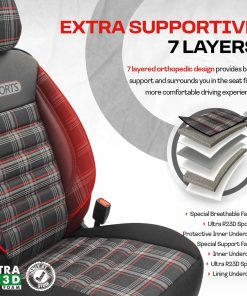 Juego de fundas para asientos de coche OTOM GTI SPORT 801 18 Juego de fundas para asientos de coche OTOM GTI SPORT 801