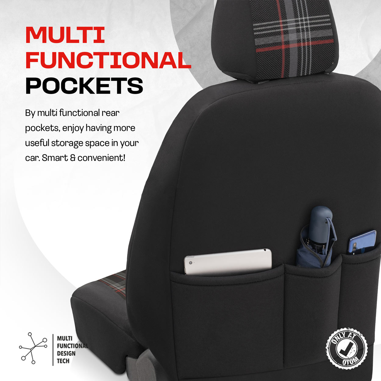 Juego de fundas para asientos de coche OTOM GTI SPORT 801 10 Juego de fundas para asientos de coche OTOM GTI SPORT 801