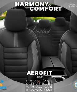 Juego de fundas para asientos de coche OTOM LIMITED 102 BLACK/GREY 3-ZIP