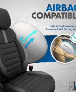 Juego de fundas para asientos de coche OTOM LIMITED 102 BLACK/GREY 3-ZIP