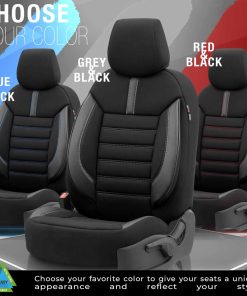 Juego de fundas para asientos de coche OTOM LIMITED 102 BLACK/GREY 3-ZIP