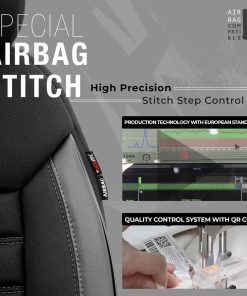 Juego de fundas para asientos de coche OTOM LIMITED 102 BLACK/GREY 3-ZIP