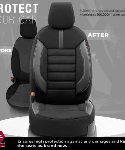 Juego de fundas para asientos de coche OTOM LIMITED 102 BLACK/GREY 3-ZIP