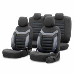 Juego de fundas para asientos de coche OTOM INDIVIDUAL 203 BLACK/BLUE 3-ZIP
