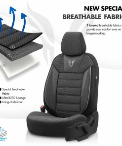 Juego de fundas para asientos de coche OTOM TORO 902 BLACK/SMOKED NZ